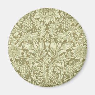 William Morris Solros Grönt Flower Magnet