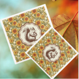 William Morris Solros Squirrel Pappersservett