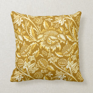 William Morris Solrosor, Senapsgul / Guld Kudde