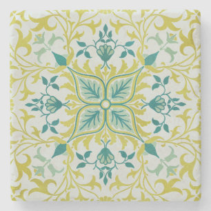 William Morris Sömlöst Tak Limegrönt Mönster Stenunderlägg