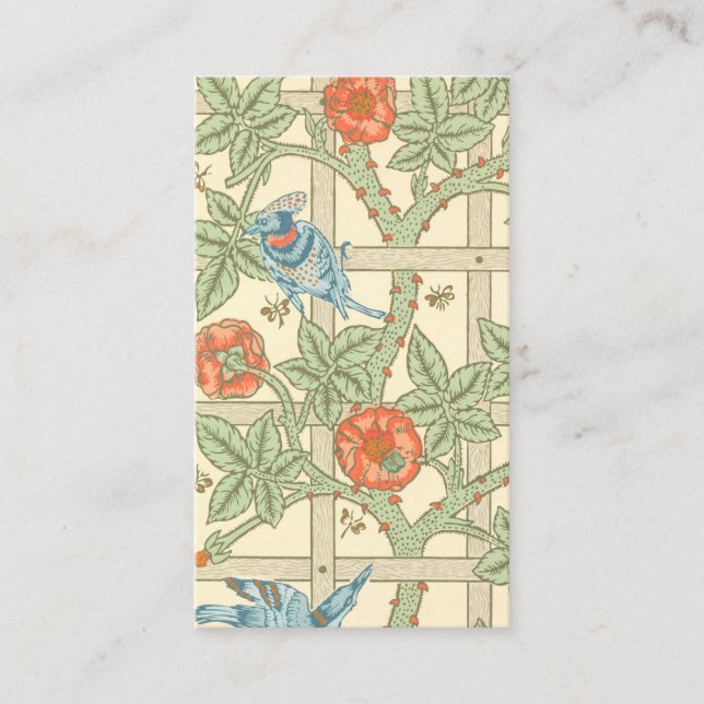 William Morris spaljémönster Visitkort (Framsida)