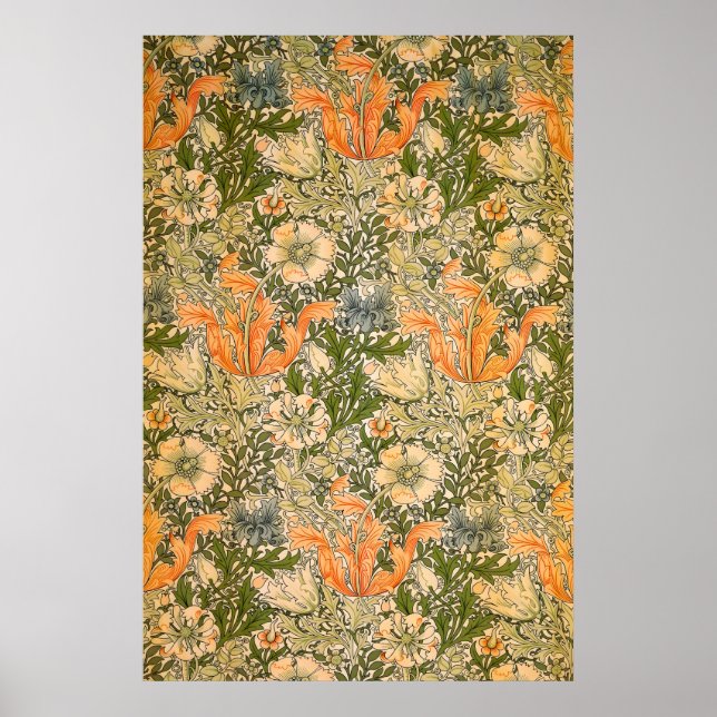 William Morris Spring Compton Blomsterfestival Poster (Framsidan)