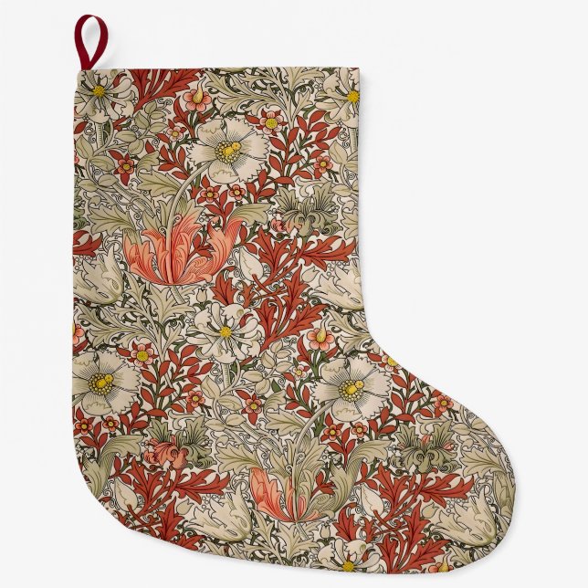 William Morris Spring Compton Blomsterfestival Stor Julstrumpa (Framsidan)