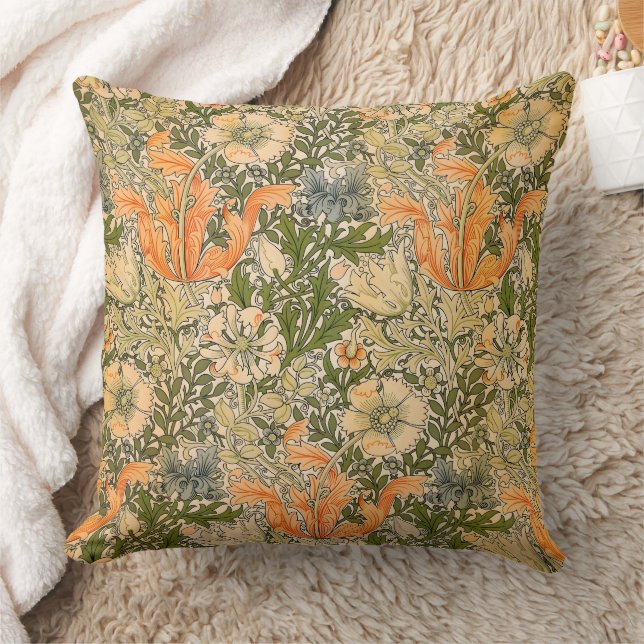 William Morris Spring Compton Flower Festival Kudde (Filt)
