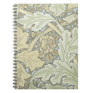 William Morris St James Acanthus Tapet Anteckningsbok Med Spiral