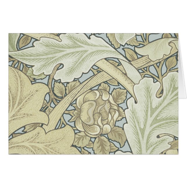 William Morris St James Acanthus Tapet Hälsningskort (Framsidan Horizontal)