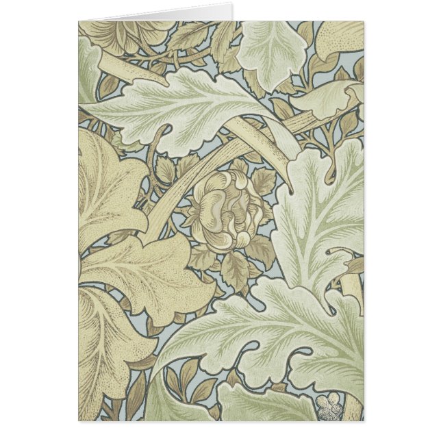 William Morris St James Acanthus Tapet Hälsningskort (Framsidan)