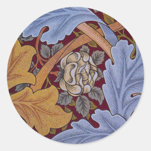 William Morris St James Acanthus Tapet Runt Klistermärke