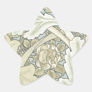 William Morris St James Acanthus Tapet Stjärnformat Klistermärke