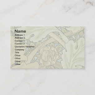 William Morris St James Acanthus Tapet Visitkort