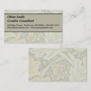 William Morris St James Acanthus Tapet Visitkort