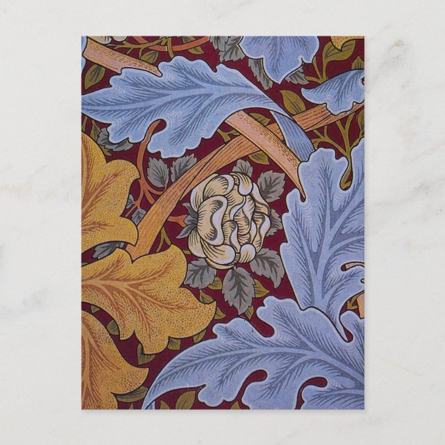 William Morris St James Acanthus Tapet Vykort (Framsida)