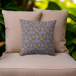 William * Morris St James Blue Brown Peach Kudde