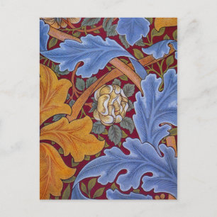 William Morris St. James Vintage Blommigt Design Vykort