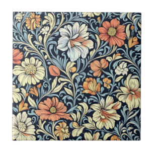 William Morris stil blomsterakantus mönster Kakelplatta