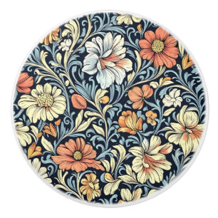 William Morris stil blomsterakantus mönster Knopp