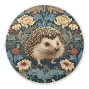 William Morris stil Hedgehog Höger Facing Blommigt Knopp