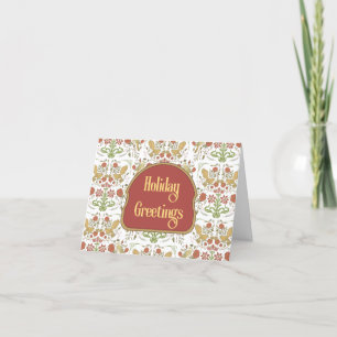 William Morris Stil jul- och Helgdag Card Helgkort
