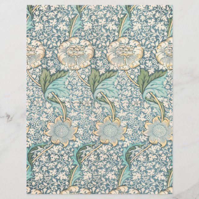 William Morris stil Mönster Scrapbook Papper (Framsida)