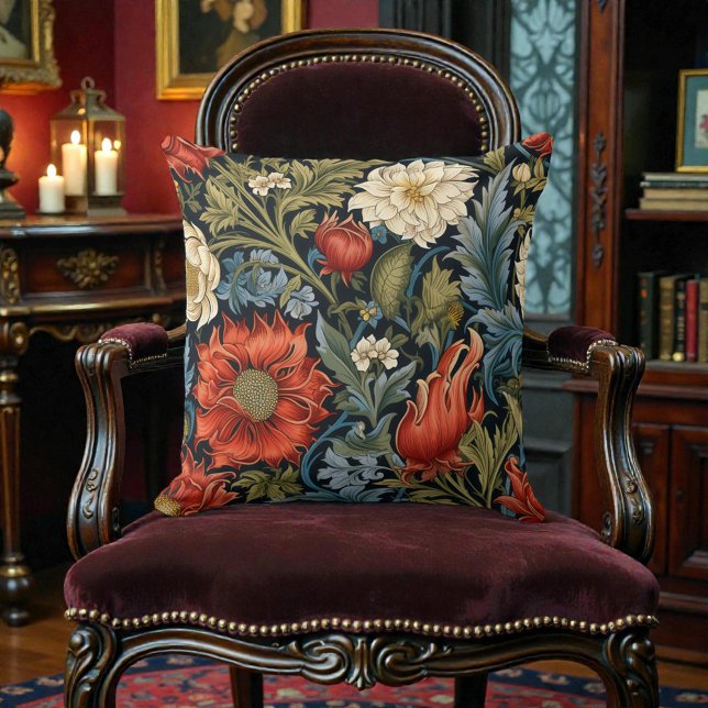 William Morris Stiliserat Blommönster Kudde (Skapare uppladdad)