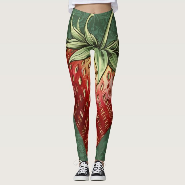 William Morris Strawberry Leggings (Framsida)