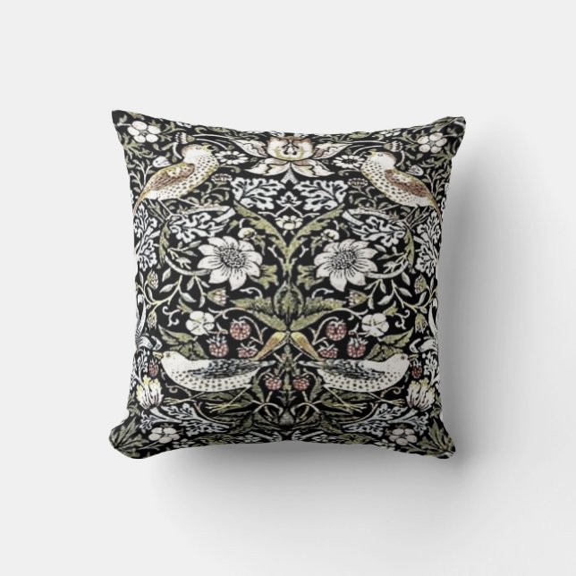 William Morris ’Strawberry Thief’ #1 Kudde (Framsida)