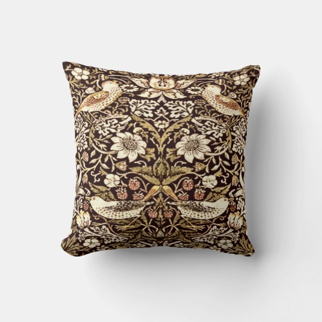 William Morris ’Strawberry Thief’ #2 Kudde (Framsida)