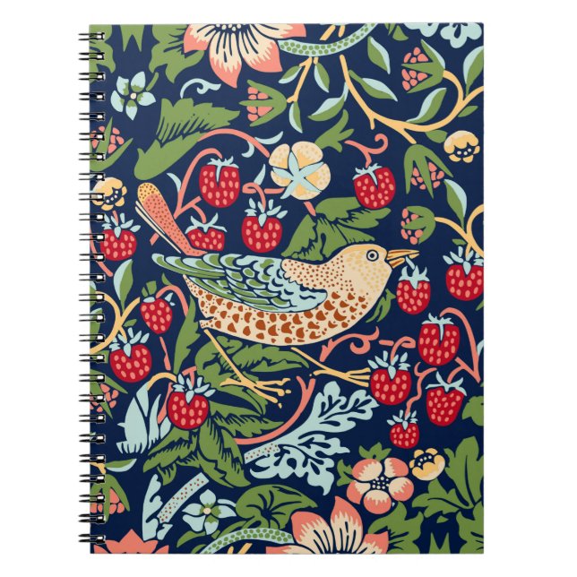 William Morris Strawberry Thief Anteckningsbok (Framsidan)