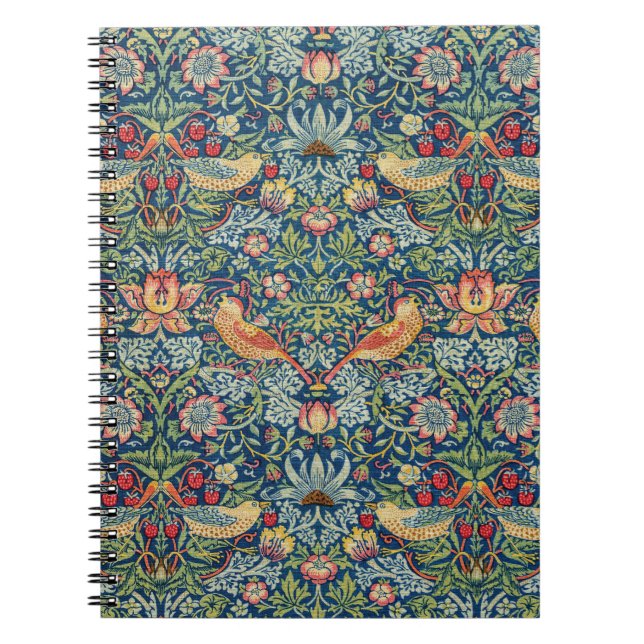 William Morris - Strawberry Thief Anteckningsbok (Framsidan)