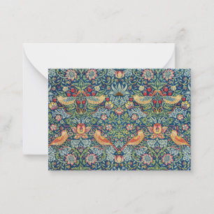 William Morris - Strawberry Thief Anteckningskort