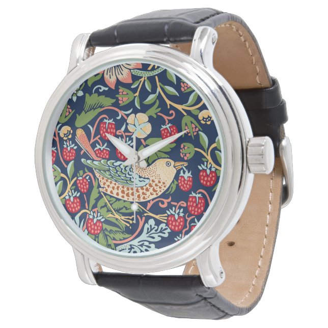 William Morris Strawberry Thief Armbandsur (Vinklad)