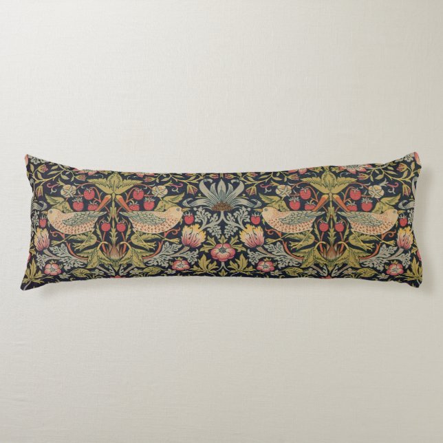 William Morris Strawberry Thief Art Kroppskudde (Framsidan)