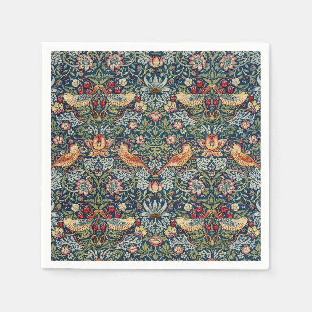 William Morris Strawberry Thief Artistic Napkins Pappersservett (Framsidan)