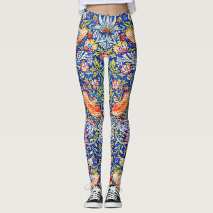 William Morris Strawberry thief berömd tavla Leggings