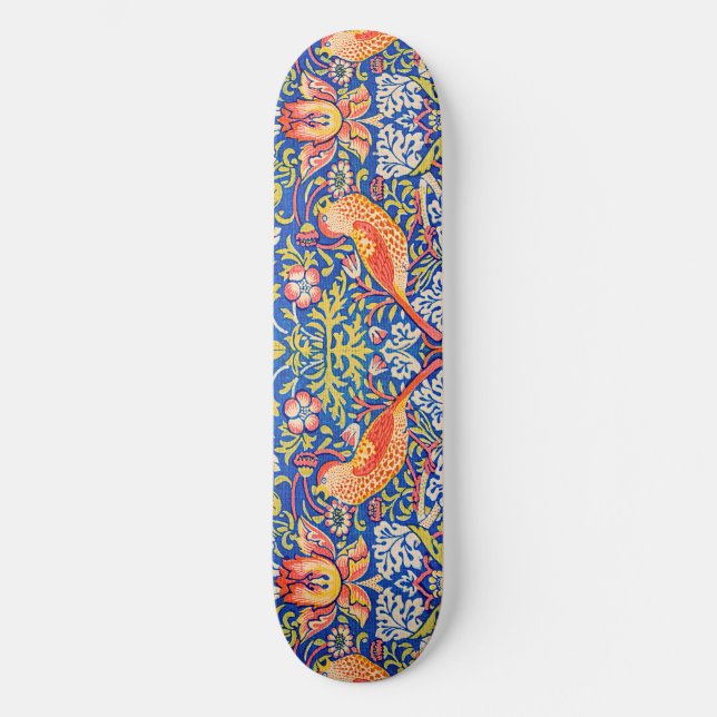William Morris Strawberry thief berömd tavla Mini Skateboard Bräda 18,5 Cm (Framsida)