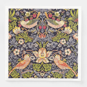William Morris Strawberry Thief Blommigt Art nouve Pappersservett
