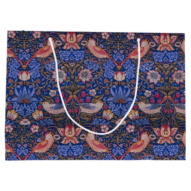 William Morris Strawberry Thief Blommönster (Baksidan)