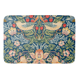 William Morris Strawberry Thief Blommönster Badrumsmatta