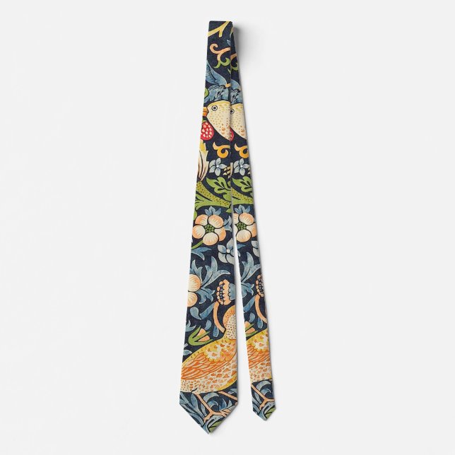 William Morris Strawberry Thief Blommönster Slips (Framsida)