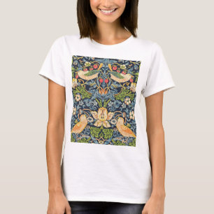 William Morris Strawberry Thief Blommönster T Shirt