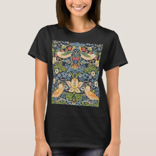William Morris Strawberry Thief Blommönster T Shirt