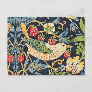 William Morris Strawberry Thief Blommönster Vykort