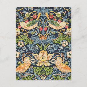 William Morris Strawberry Thief Blommönster Vykort