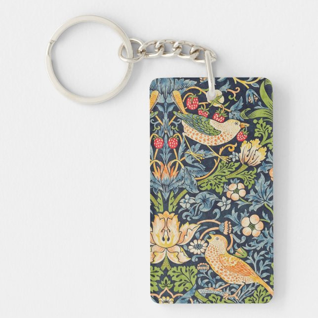 William Morris Strawberry Thief-Blommönstret (Framsidan)