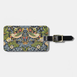 William Morris - Strawberry Thief-Blommönstret Bagagebricka