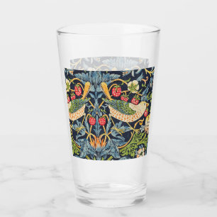 William Morris Strawberry Thief-Blommönstret Glaskopp