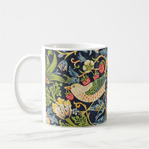 William Morris Strawberry Thief-Blommönstret Kaffemugg