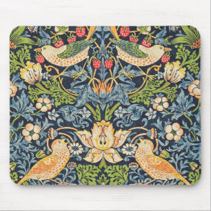William Morris Strawberry Thief-Blommönstret Musmatta