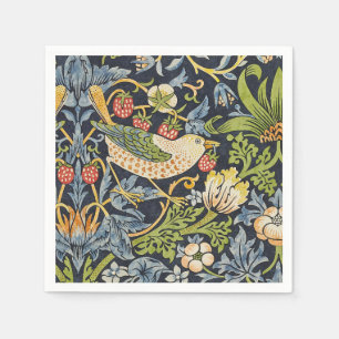 William Morris - Strawberry Thief-Blommönstret Pappersservett