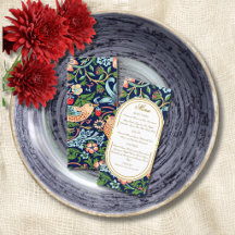 William Morris Strawberry Thief Bröllopsmeny